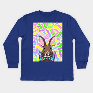 EASTER Bunny Easter Eggs Kids Long Sleeve T-Shirt